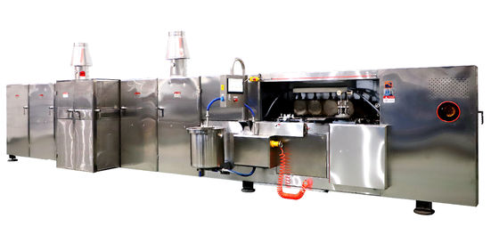 linha de produção inteiramente automatizada para 39 placas de cozimento 1.1kW 9kg e hora Sugar Cone