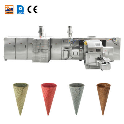 Fabricante comercial do cone do waffle do gelado com detector de metais