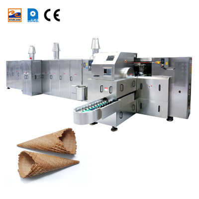 Linha de produção de aço inoxidável do cone de Sugar Cone Machine Ice Cream