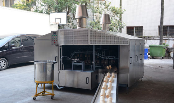 Cone do waffle do restaurante 10000pcs/Hour que faz a máquina o cone de gelado elétrico