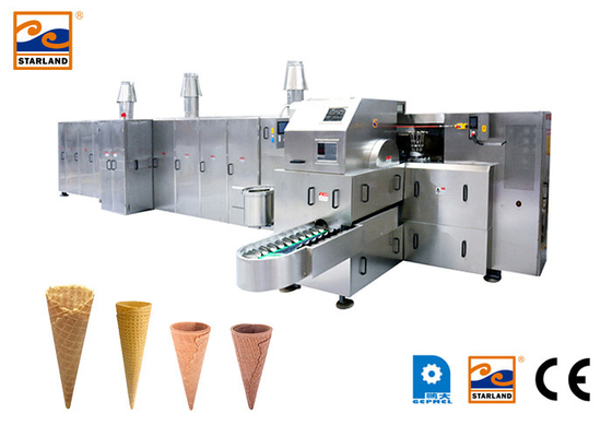 Linha de produção do cone de gelado, 71 moldes do cozimento do ferro fundido.